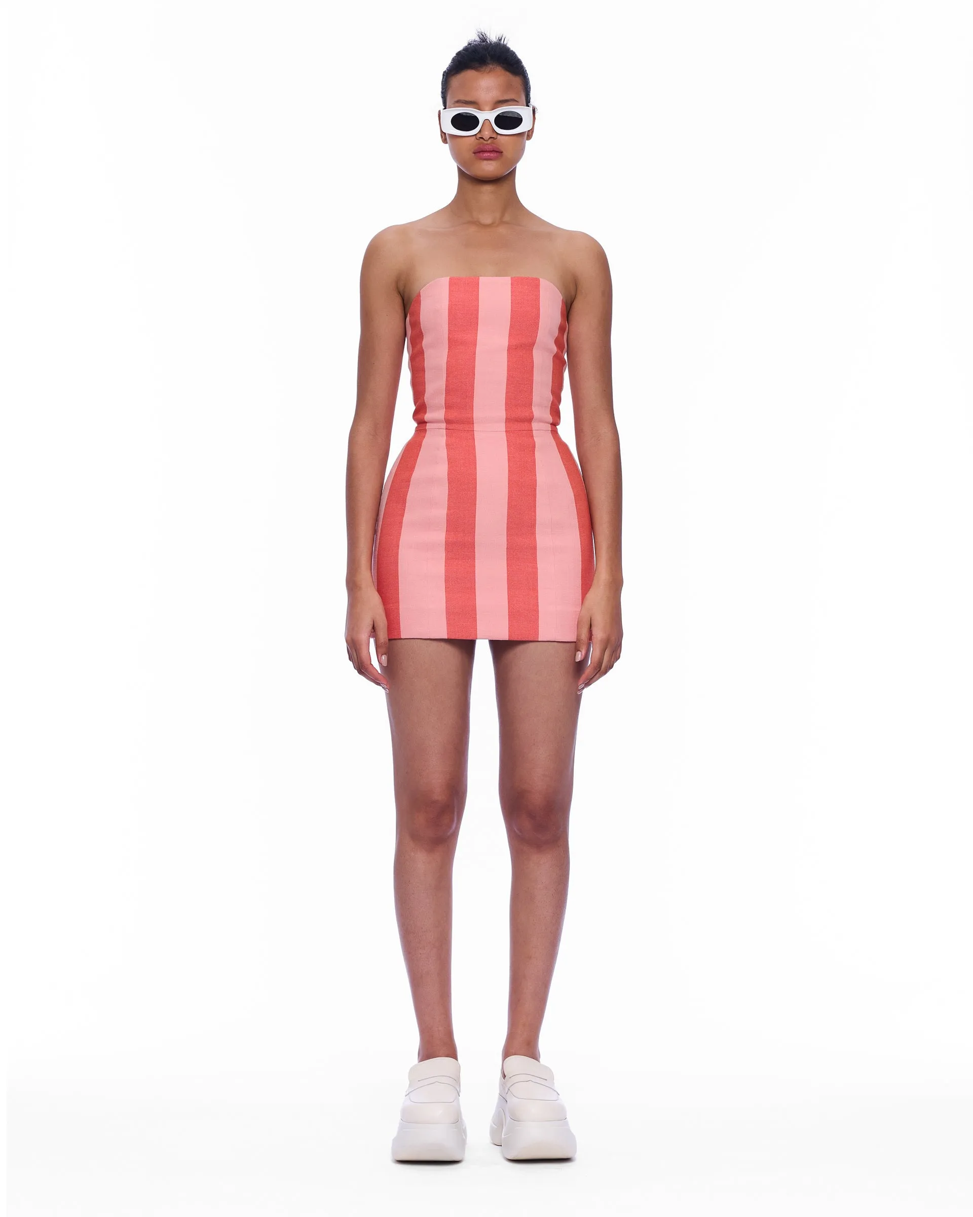 The Sculpted Corset Dress : Stripe 10