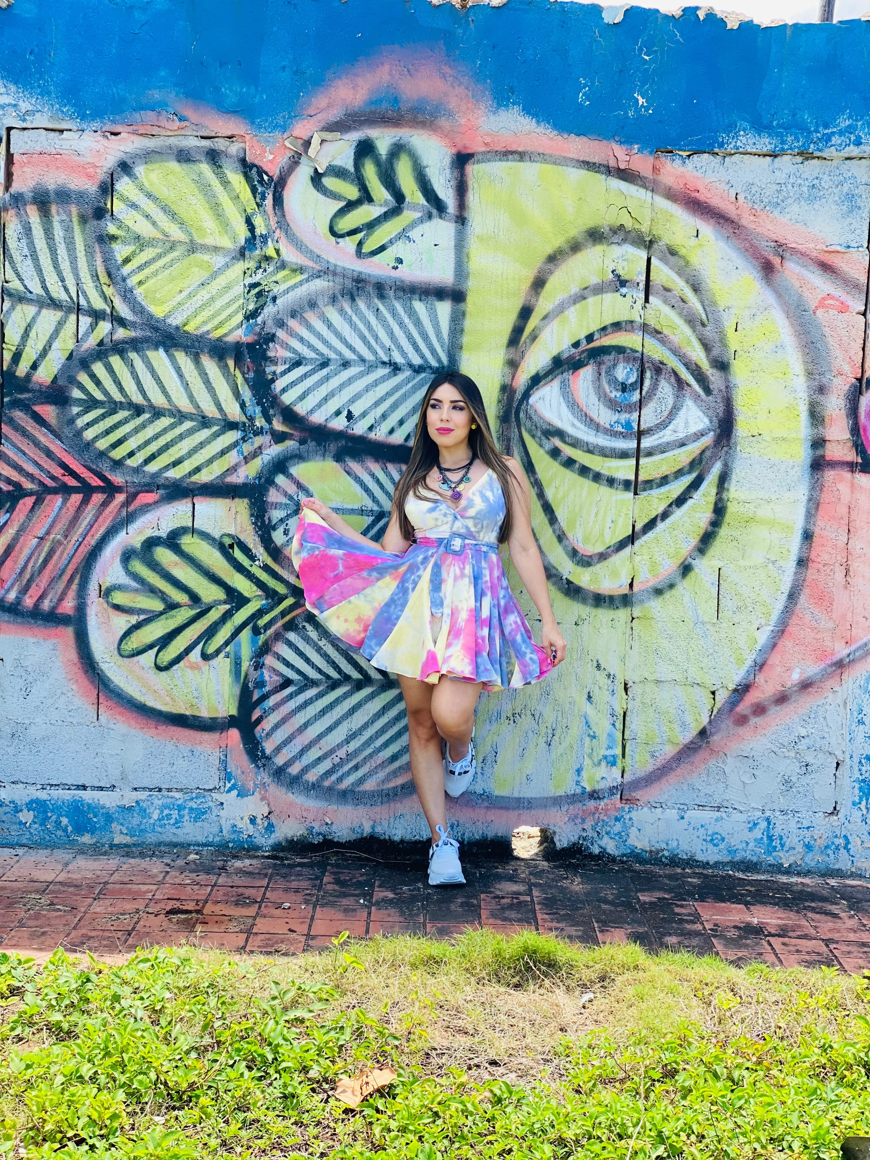 Tie-Dye Mini Dress