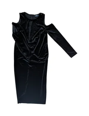 Topshop black velvet maternity dress - small (US size 6)