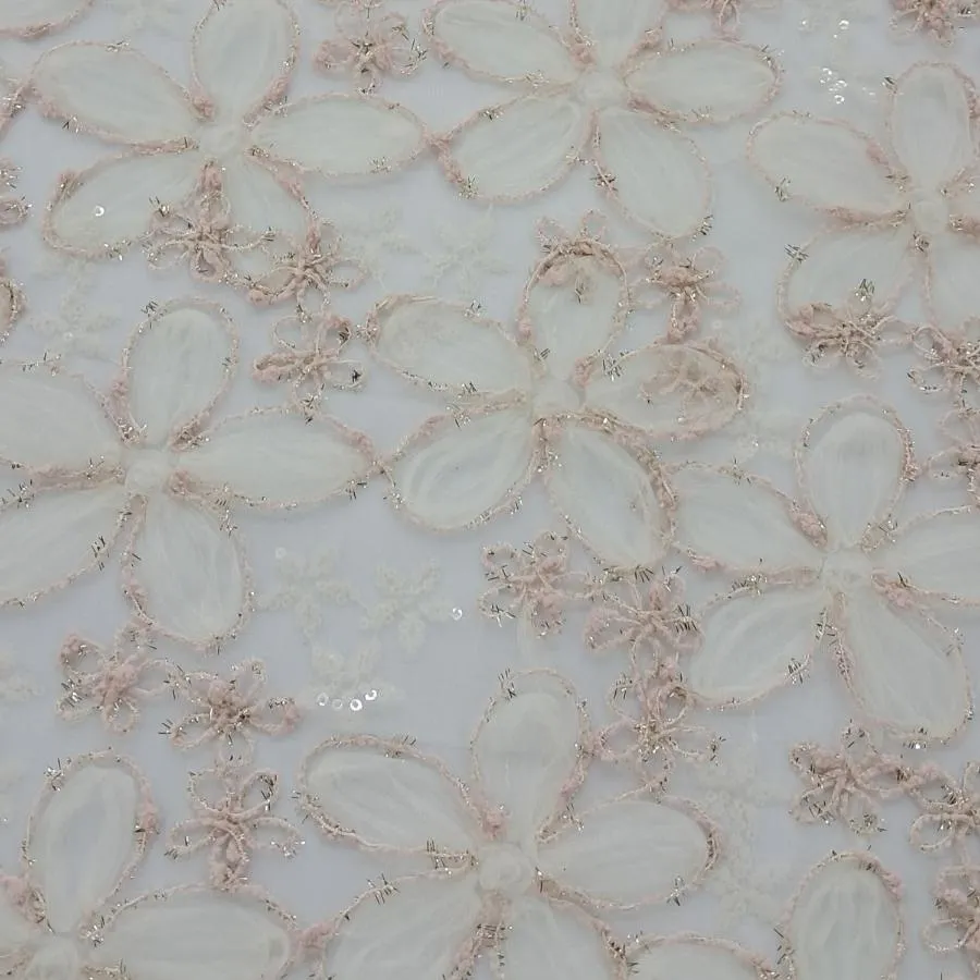 Tulle Cord Embroidery Sequin 150cm
