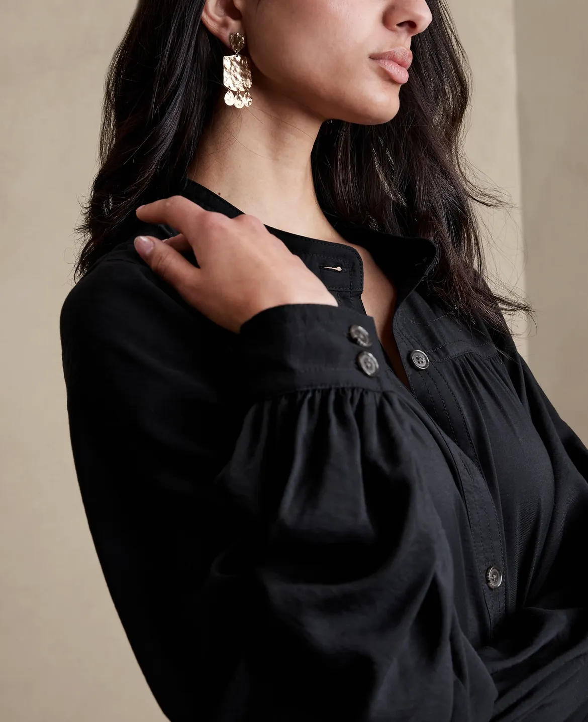 Twill Mini Dress