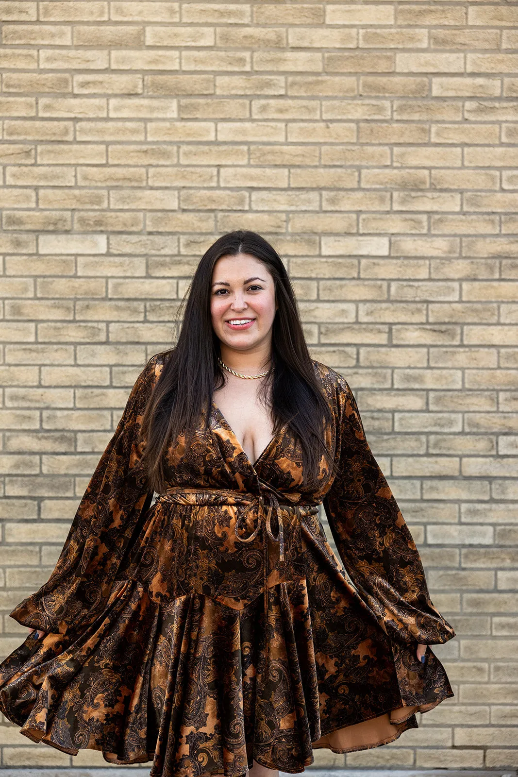 vada winter velvet rodeo dress