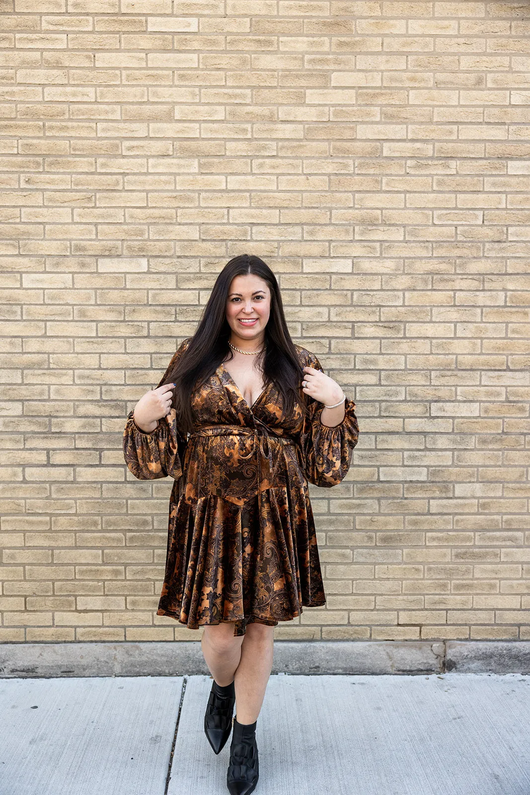 vada winter velvet rodeo dress