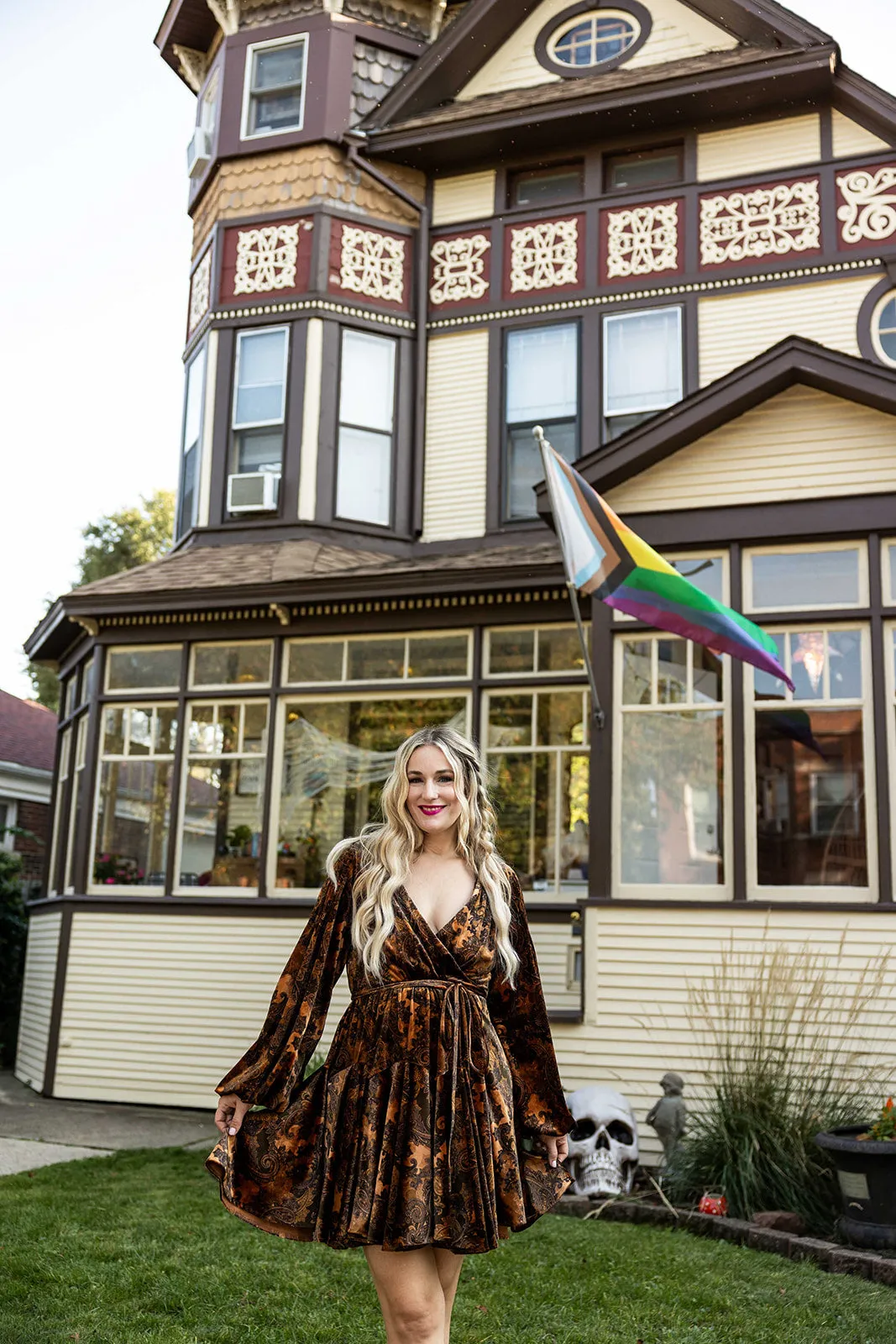 vada winter velvet rodeo dress