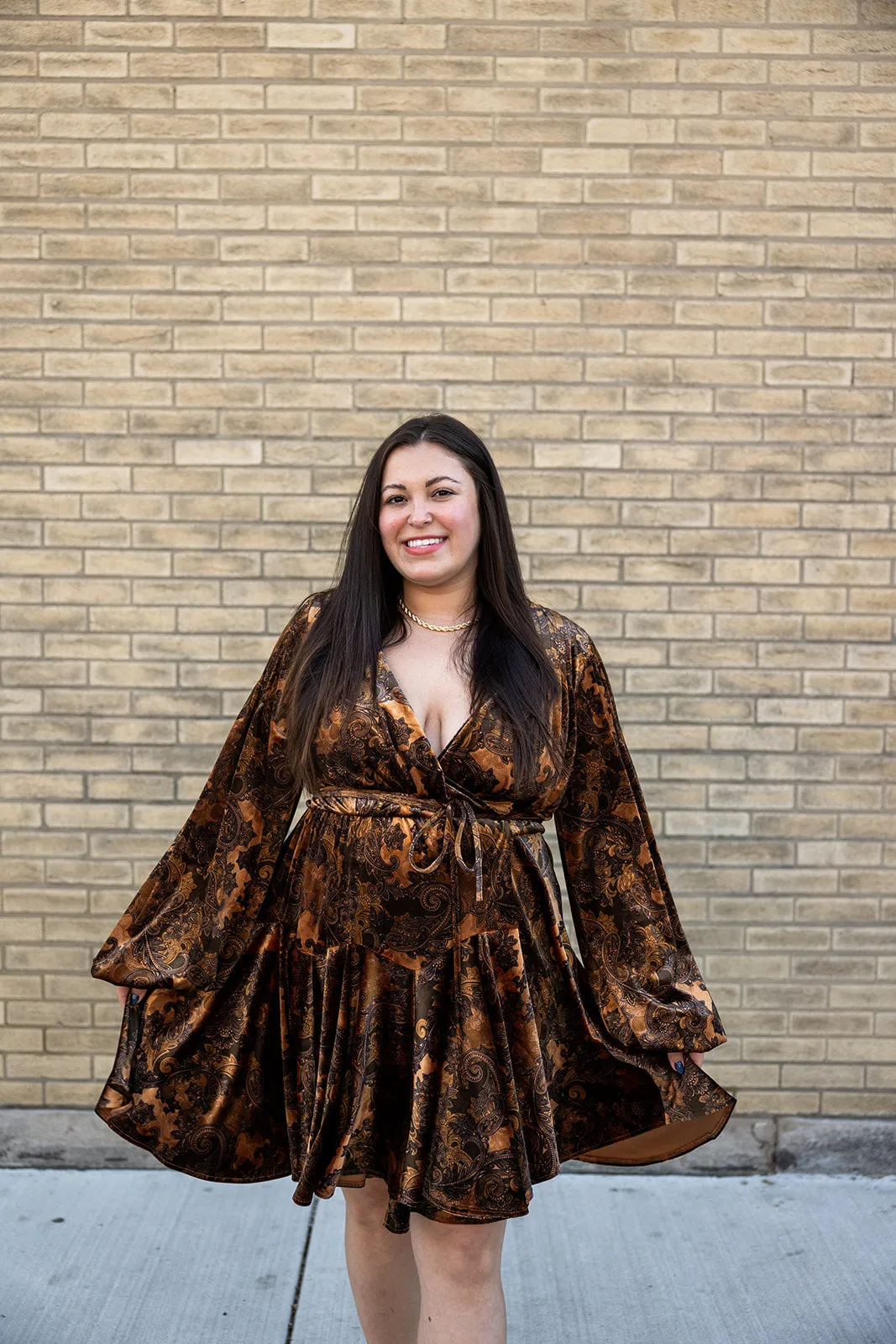 vada winter velvet rodeo dress