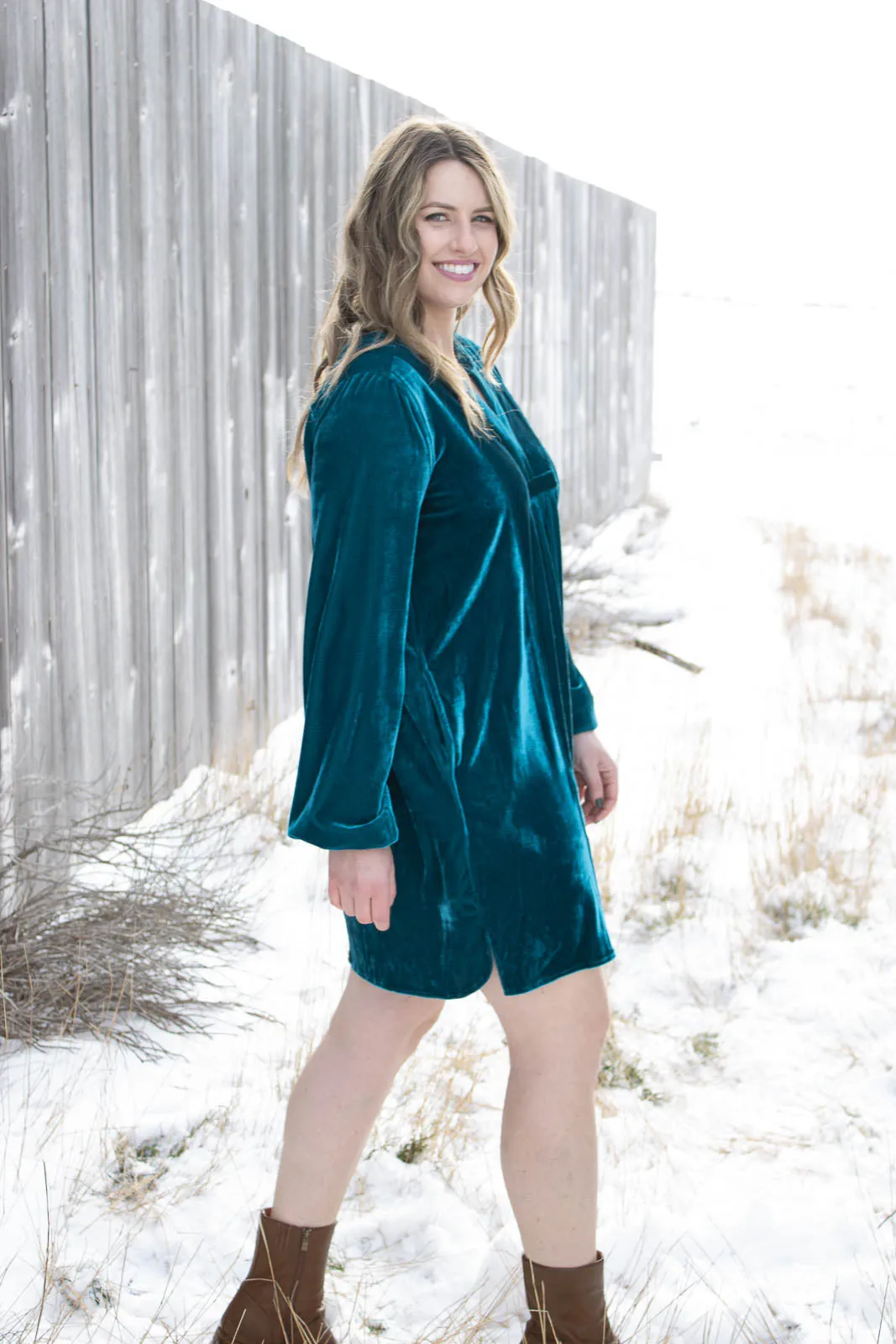 Valier Velvet Tunic Dress