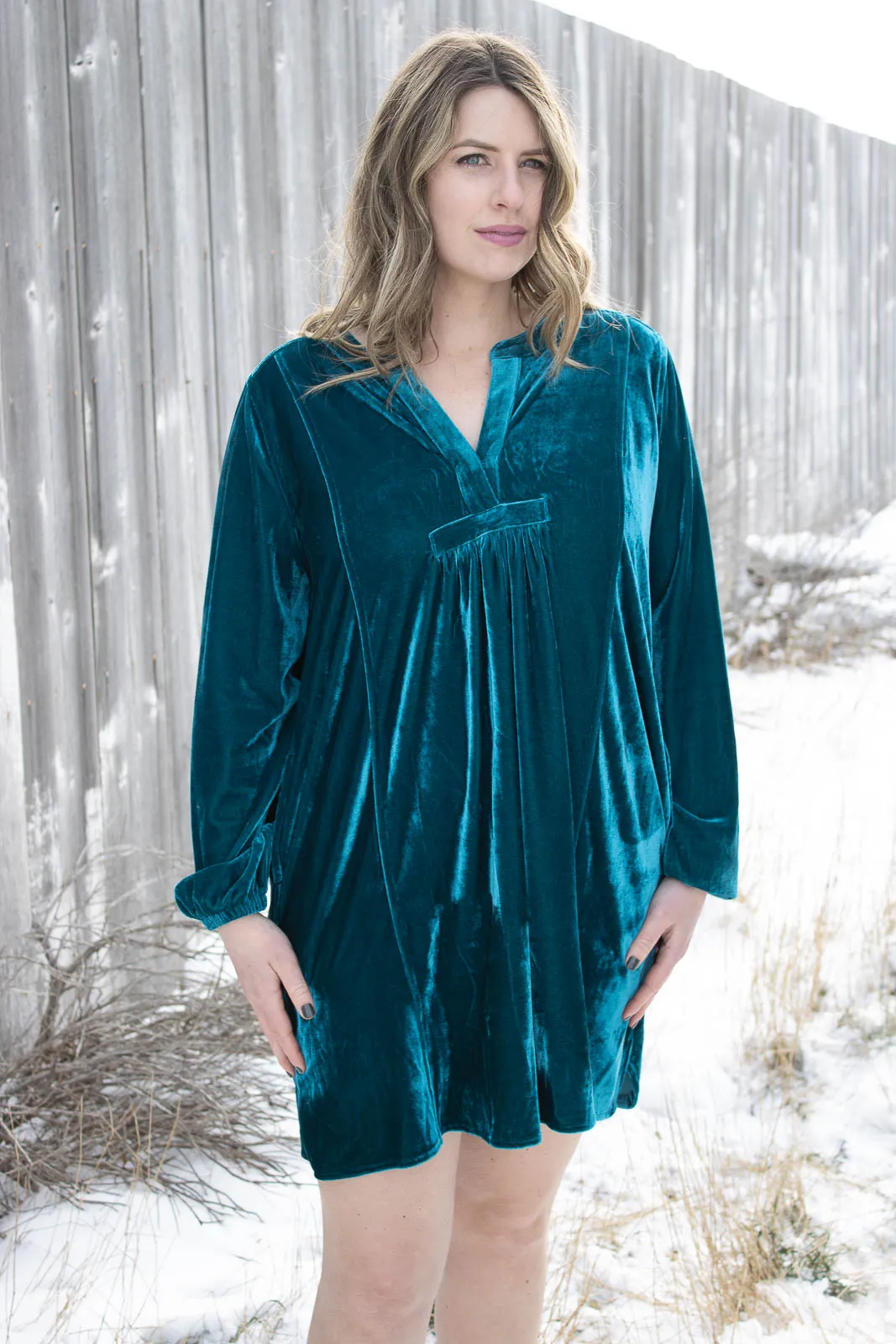 Valier Velvet Tunic Dress