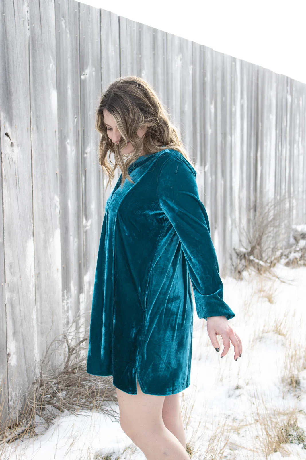 Valier Velvet Tunic Dress