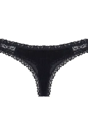 Velvet And Lace Thong