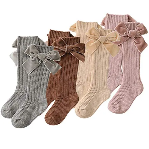 Velvet Bows on Socks