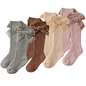 Velvet Bows on Socks