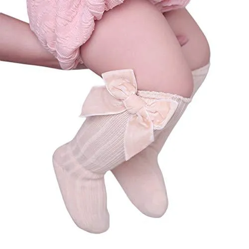Velvet Bows on Socks