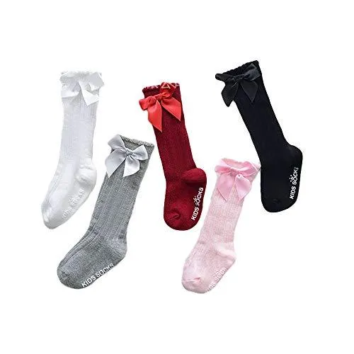 Velvet Bows on Socks