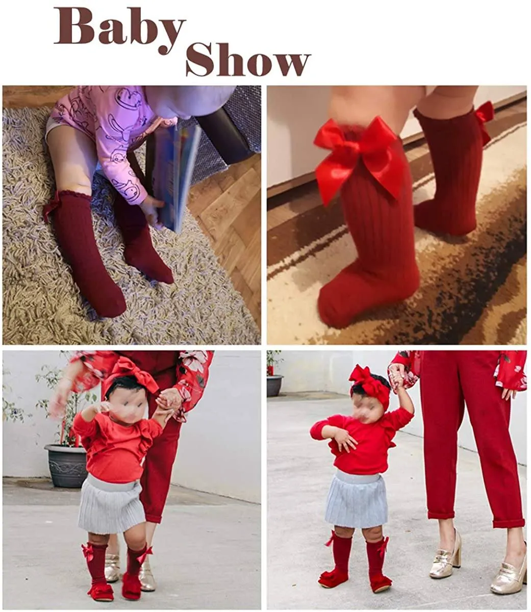 Velvet Bows on Socks