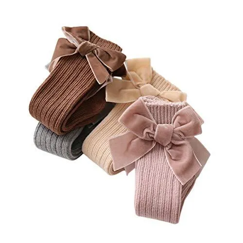Velvet Bows on Socks