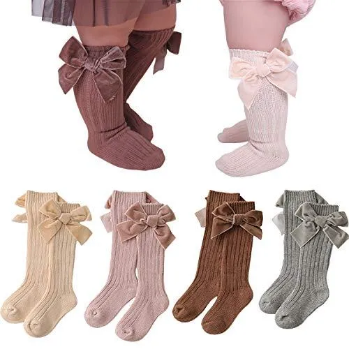Velvet Bows on Socks