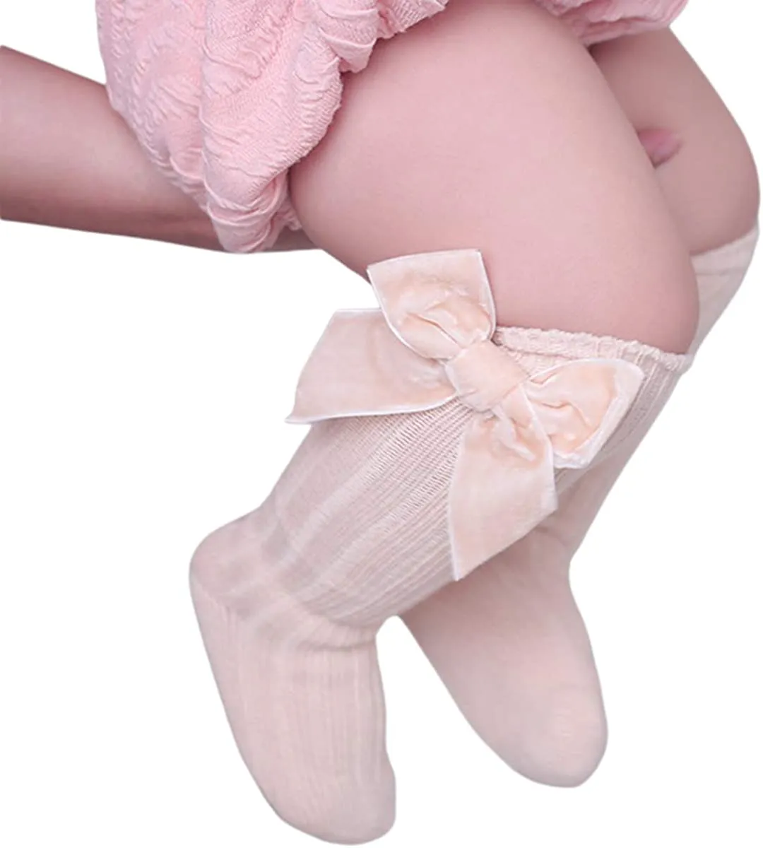 Velvet Bows on Socks