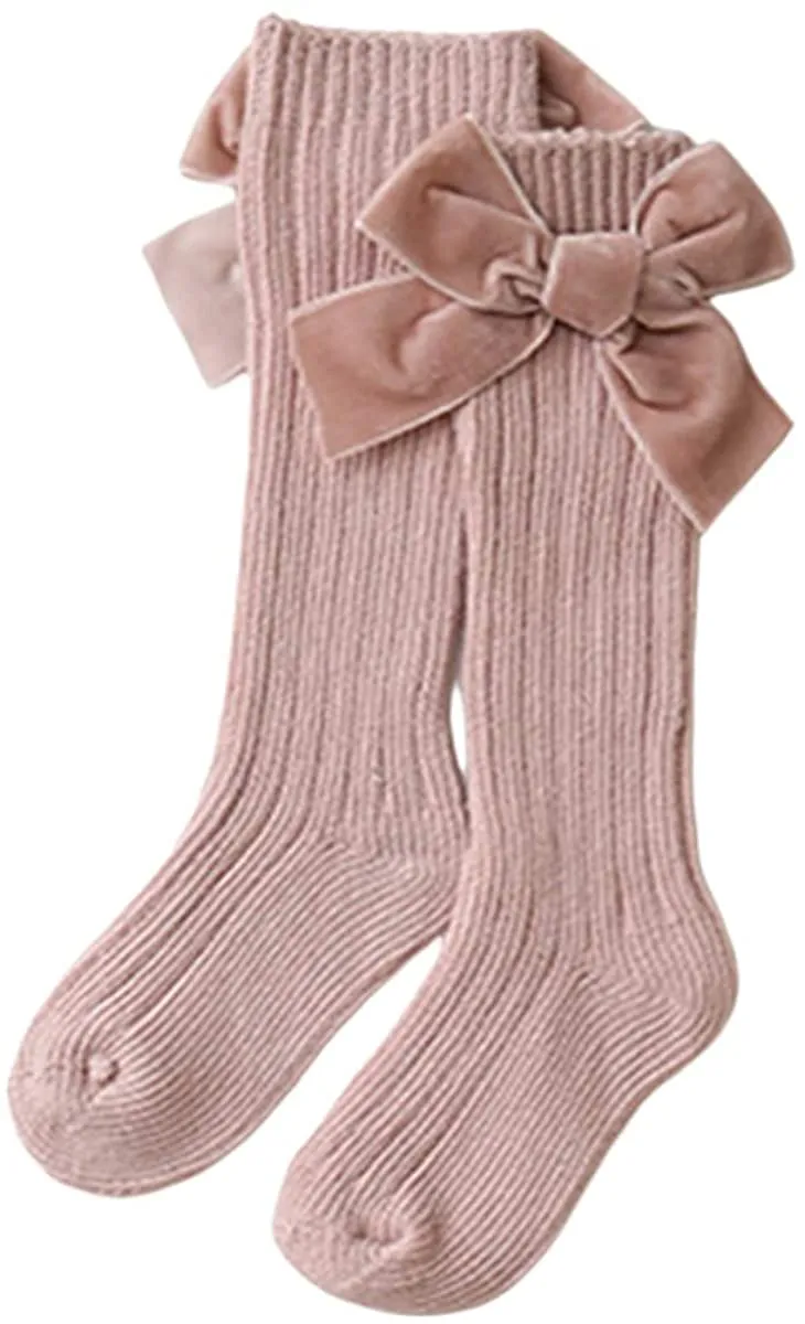 Velvet Bows on Socks