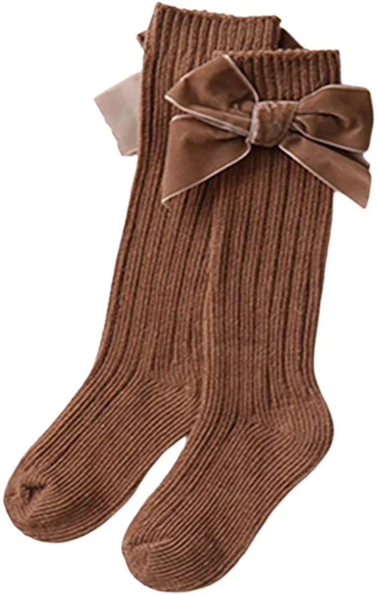 Velvet Bows on Socks