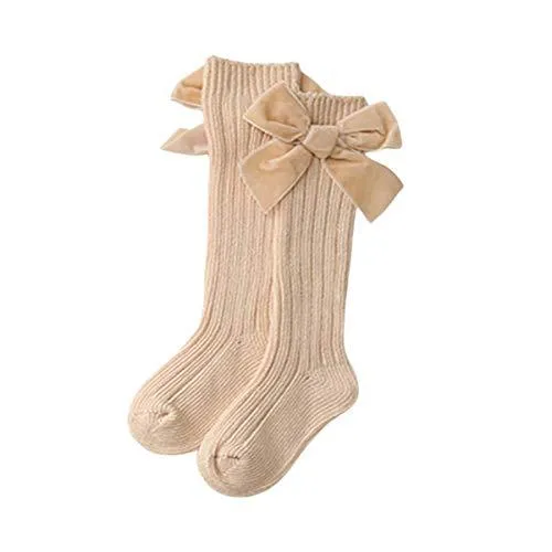 Velvet Bows on Socks