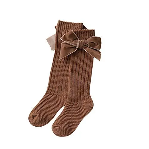 Velvet Bows on Socks