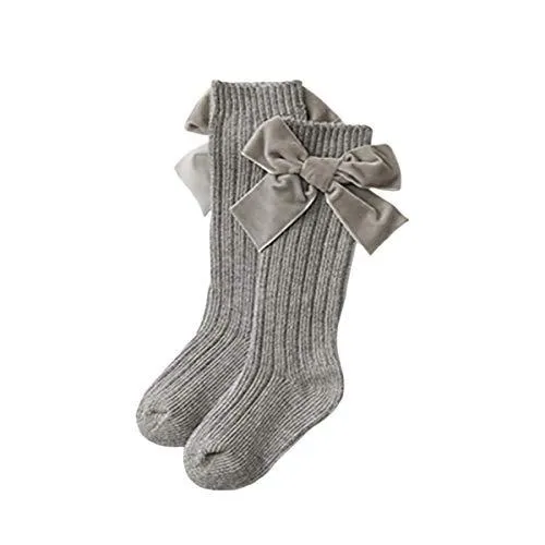 Velvet Bows on Socks