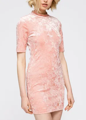 Velvet Deep V Cutout Back Dress by Shop at Konus