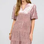 Velvet Tiered Dress