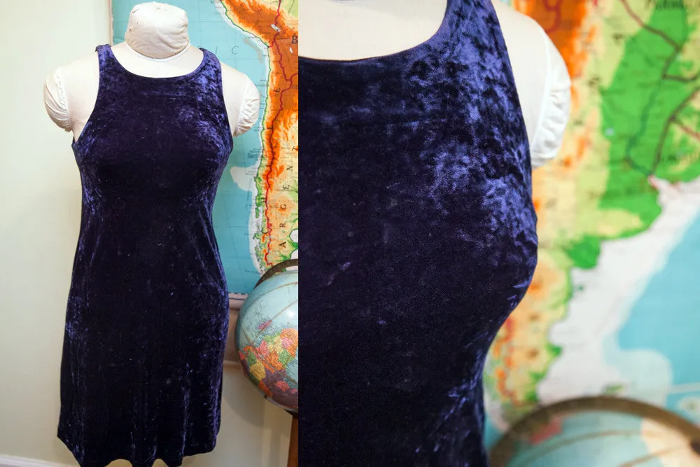 Vintage Betsey Johnson Velvet Dress  // Size S - M - 6