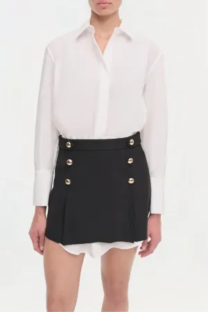 Warren Shirt Combo Mini Dress | White Multi