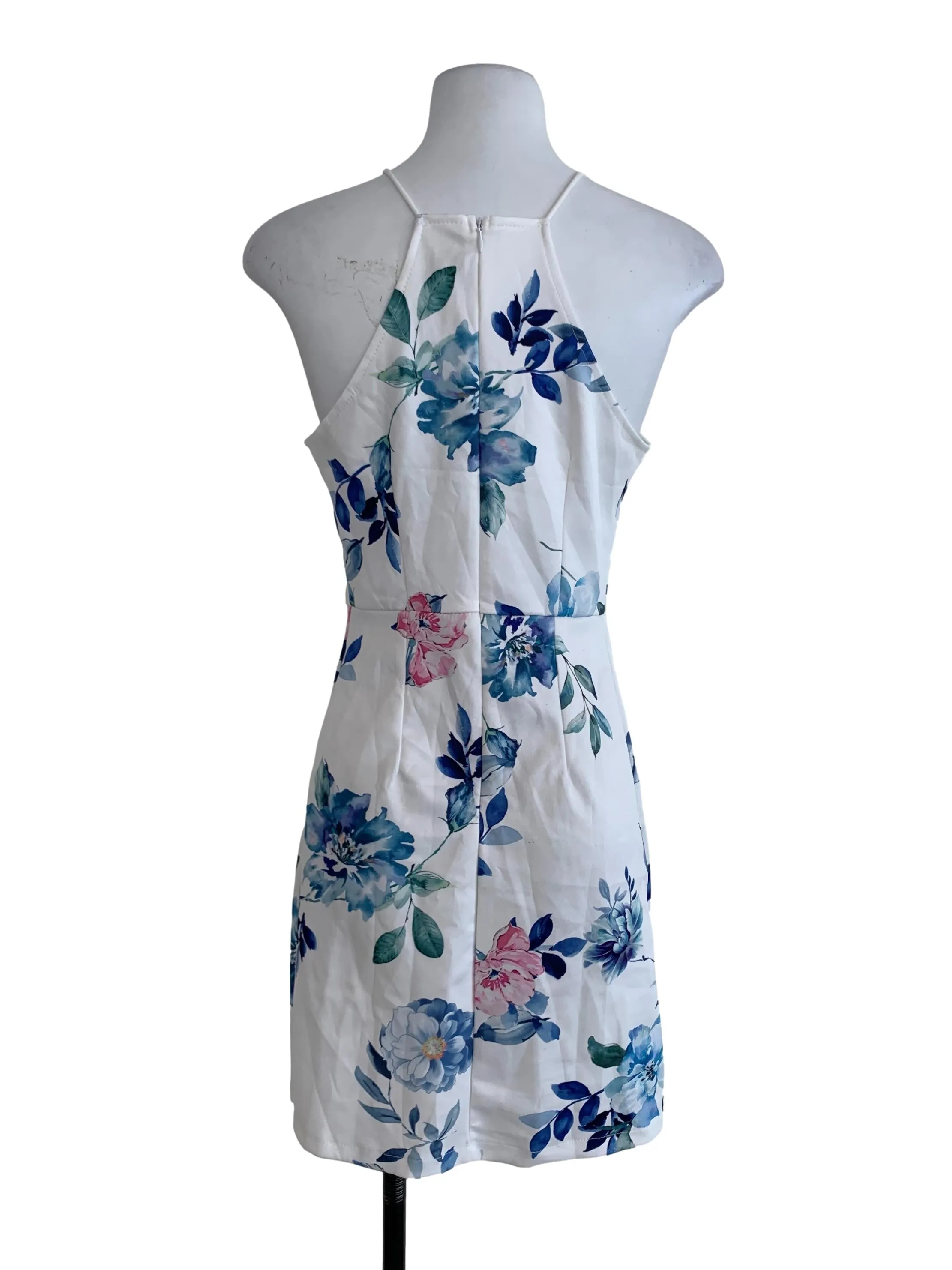 White Floral A-Line Dress