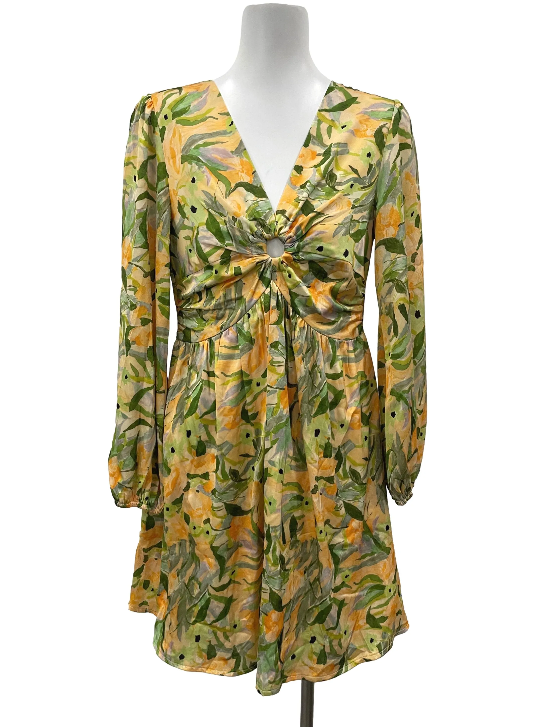 Yellow Botany Skater Dress