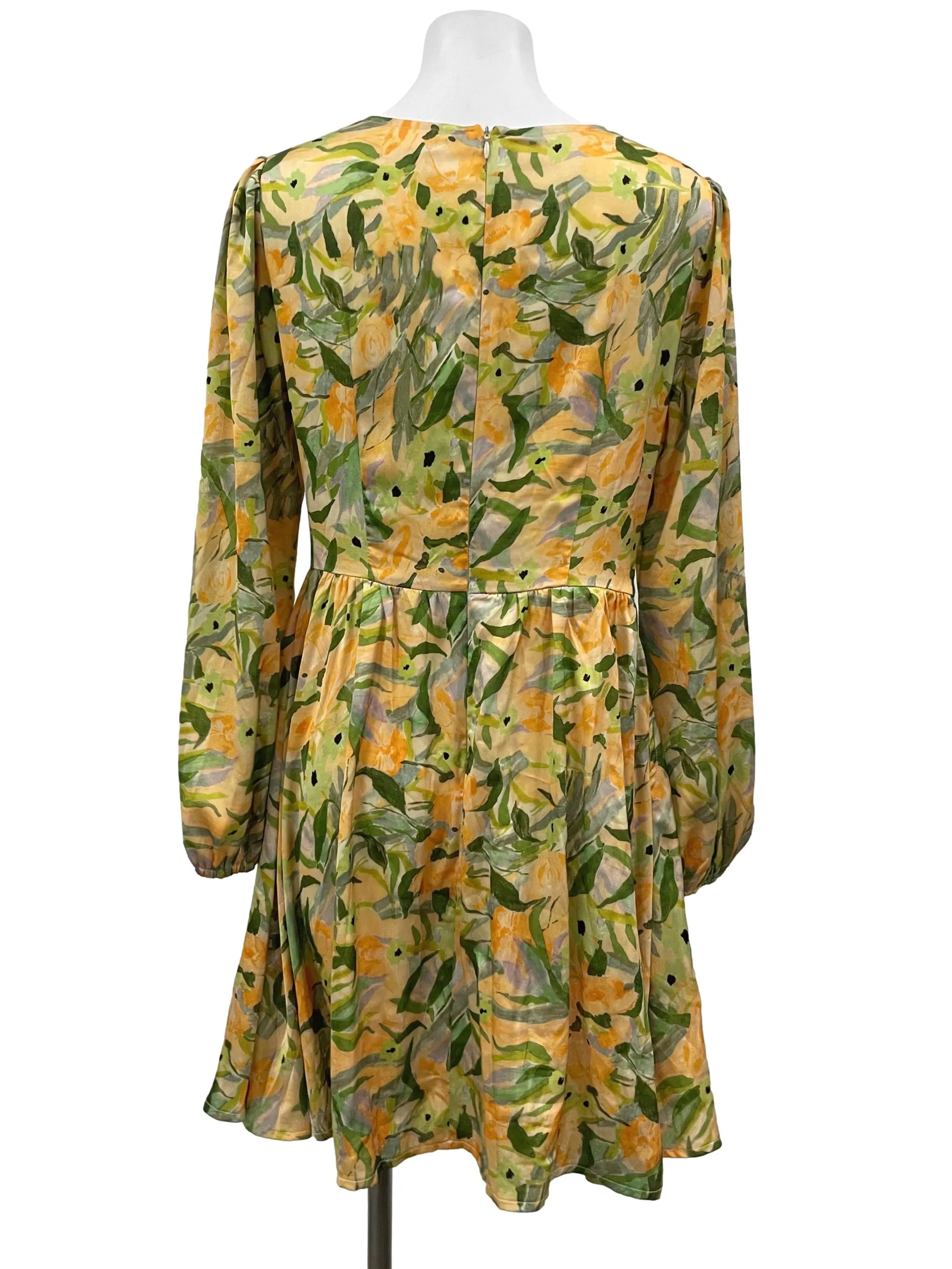 Yellow Botany Skater Dress