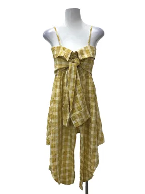 Yellow Plaid Dress