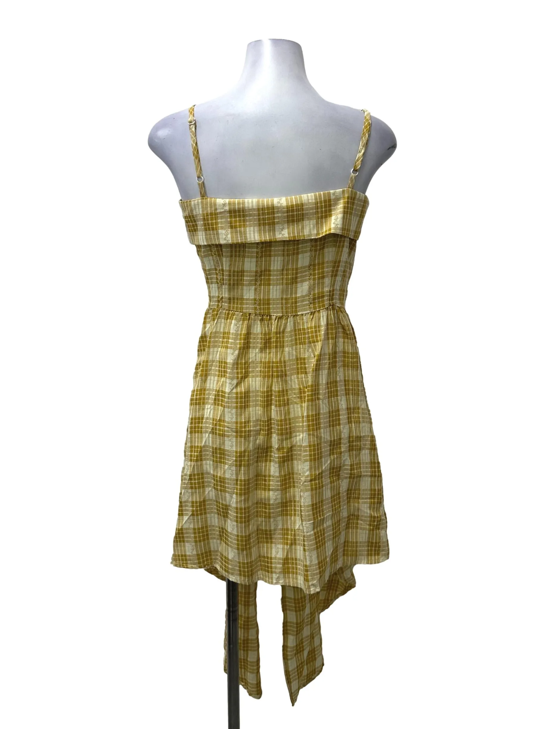 Yellow Plaid Dress