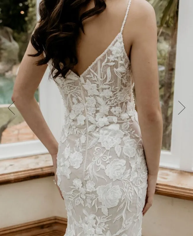 Zavana Couture Size 6 ZB22433 Ivory/Champ/Nude Gown